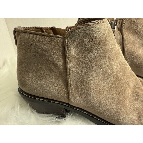 Sam Edelman Pryce Sz 8.5 Chelsea Suede Ankle Booties Boots Weatherproof - Picture 6 of 8